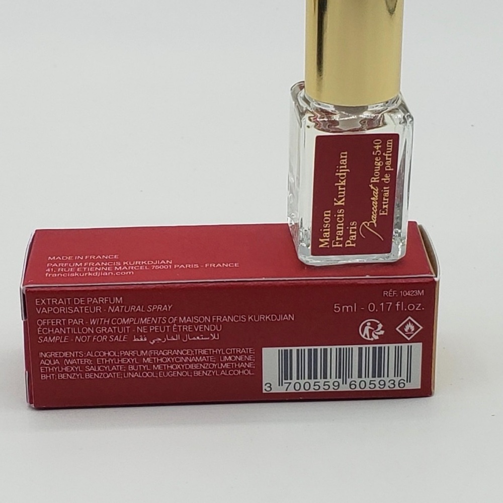 Maison Francis Kurkdjian Baccarat Rouge 540 Extrait Mini - Red & Gold - Picture 5 of 6